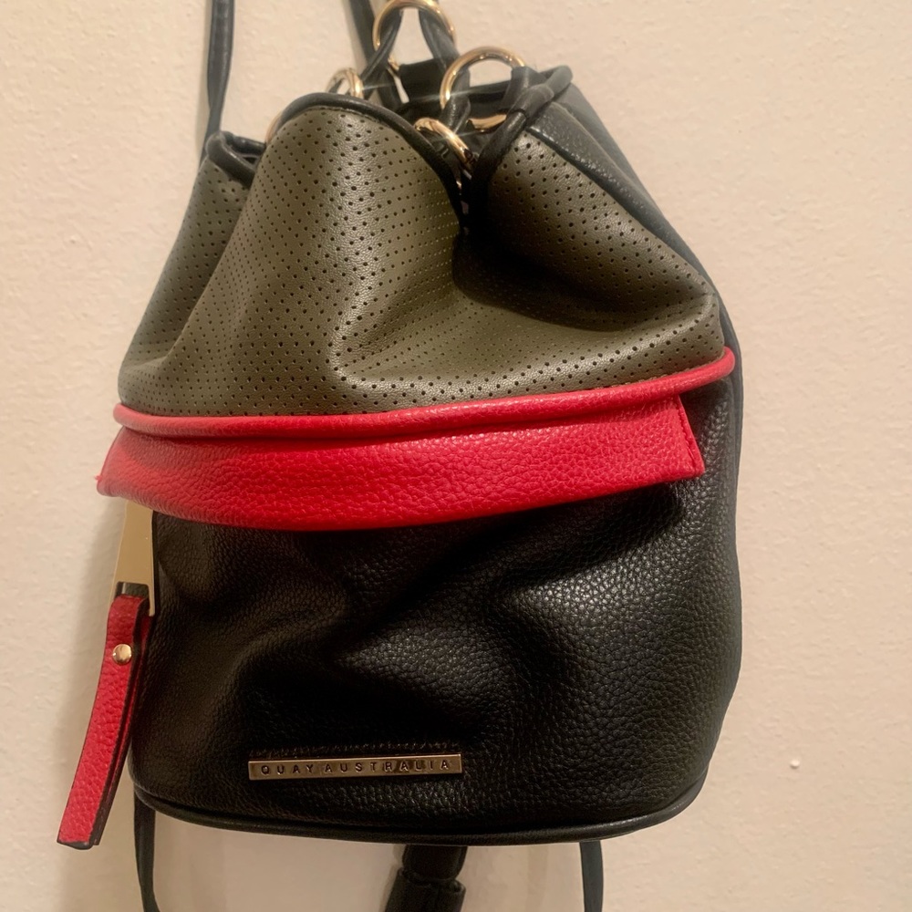 Quay Australia mini faux leather backpack